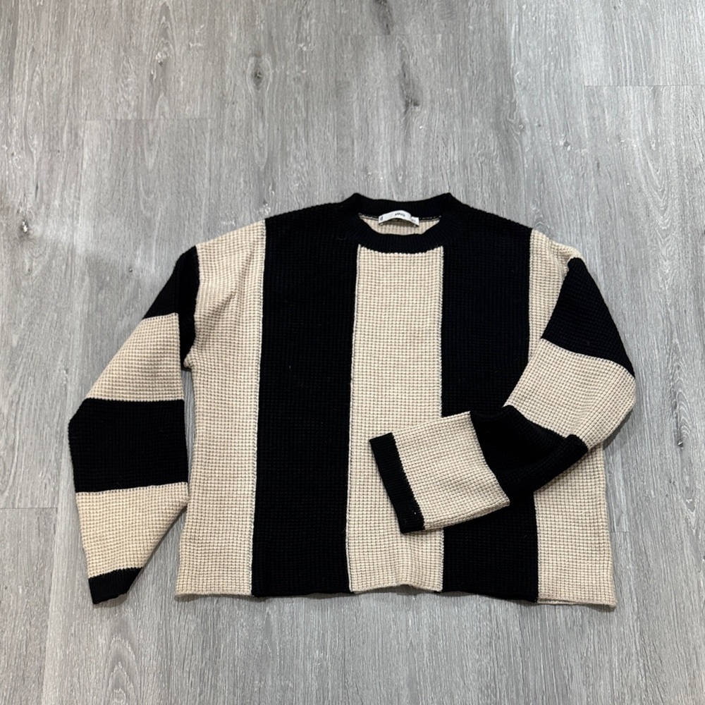 Warm striped sweater